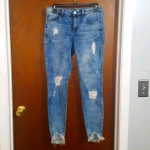 Distressed Denim Jeans